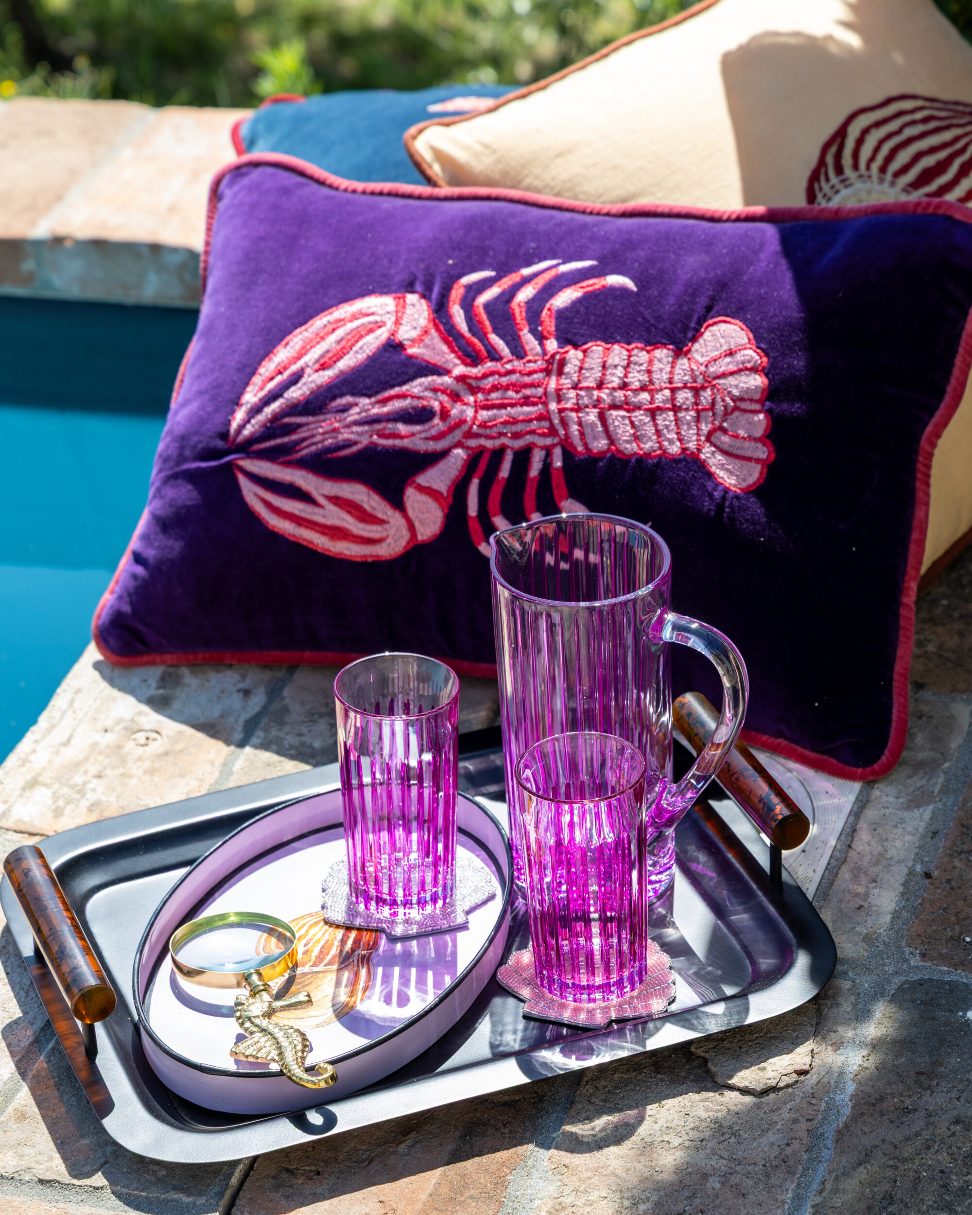 les-ottomans-wasserkaraffe-kristallglas-handbemalt-cgu04 image 2