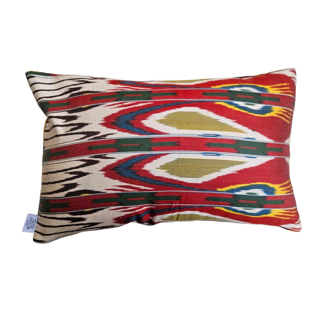 les-ottomans-seiden-samt-kissenbezug-wendekissen-ikat image 2