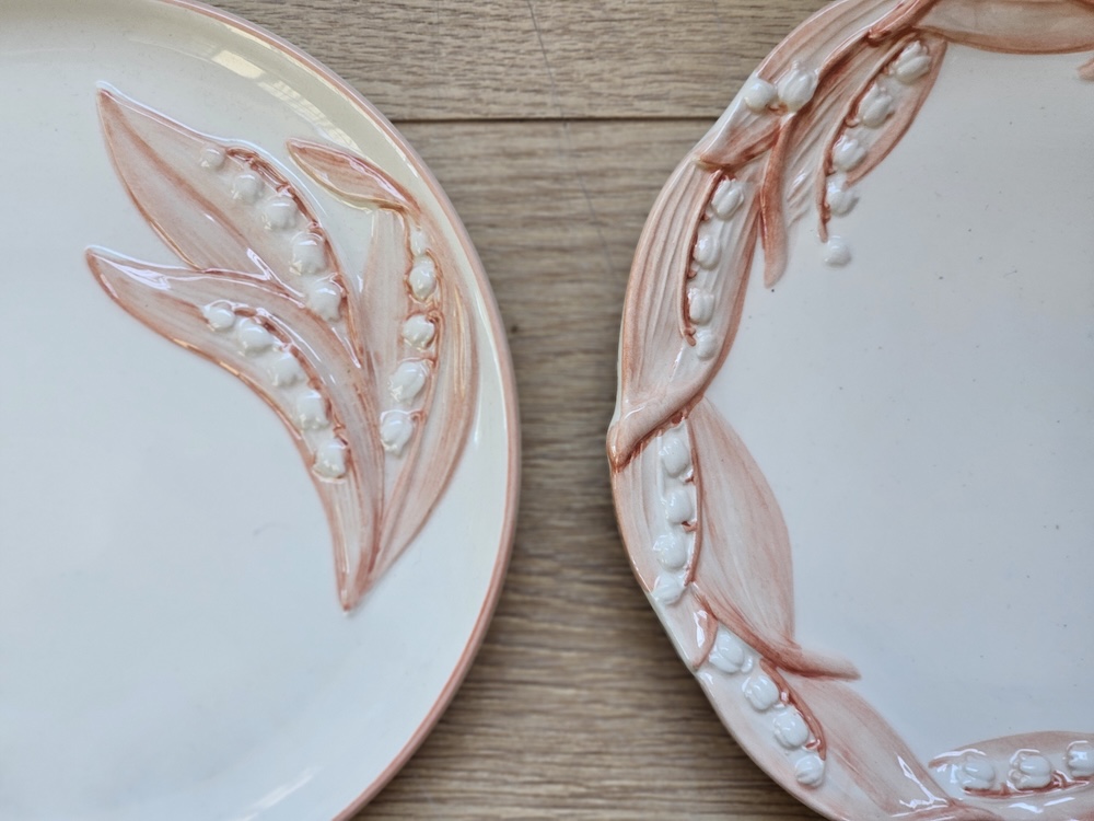 les-ottomans-lily-of-the-valley-dessertteller-keramik-2er-set image 2