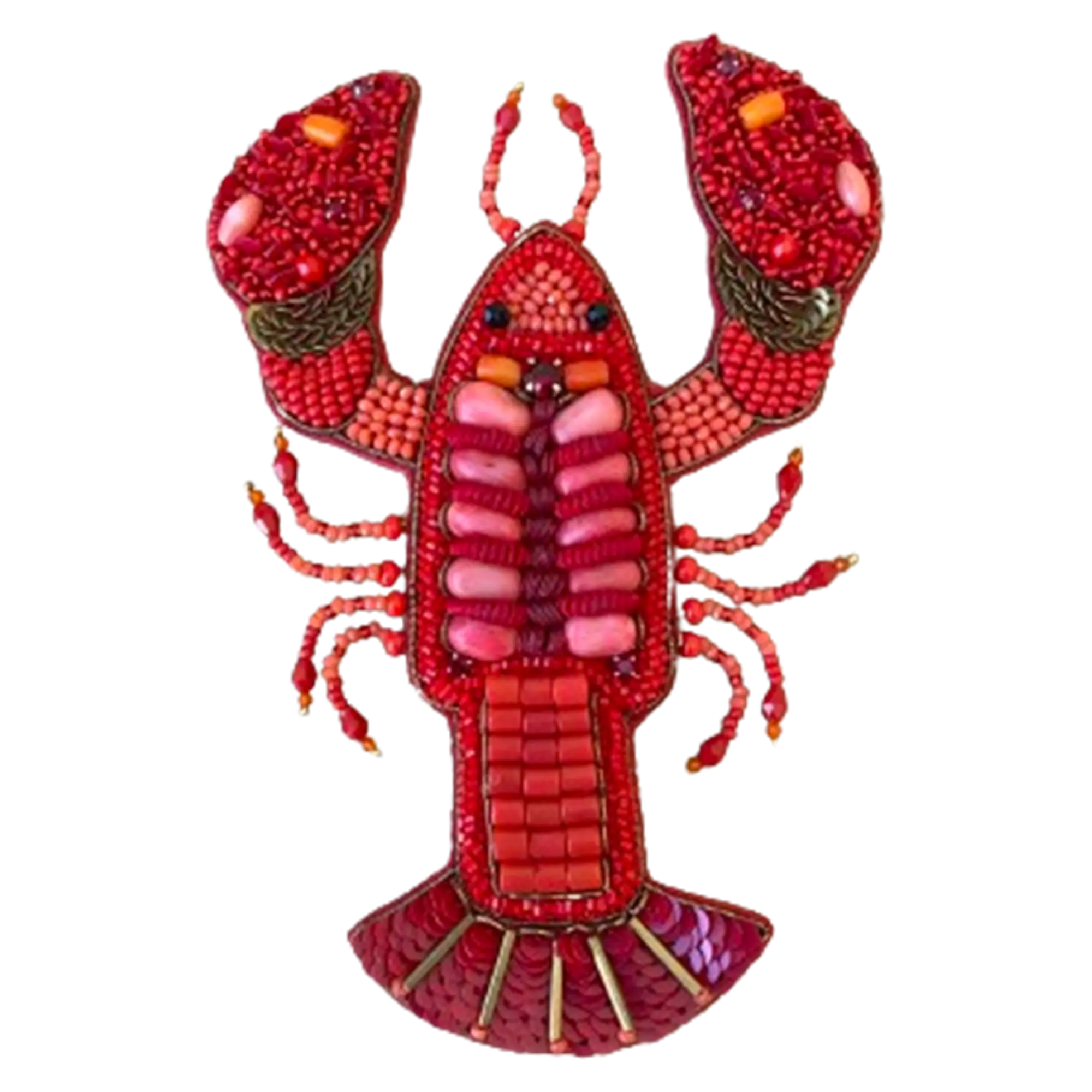 les-ottomans-lobster-brosche-handgestickt image 1