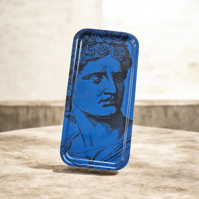 les-ottomans-antique-tablett-aus-holz-klassische-skulptur-blau image 1