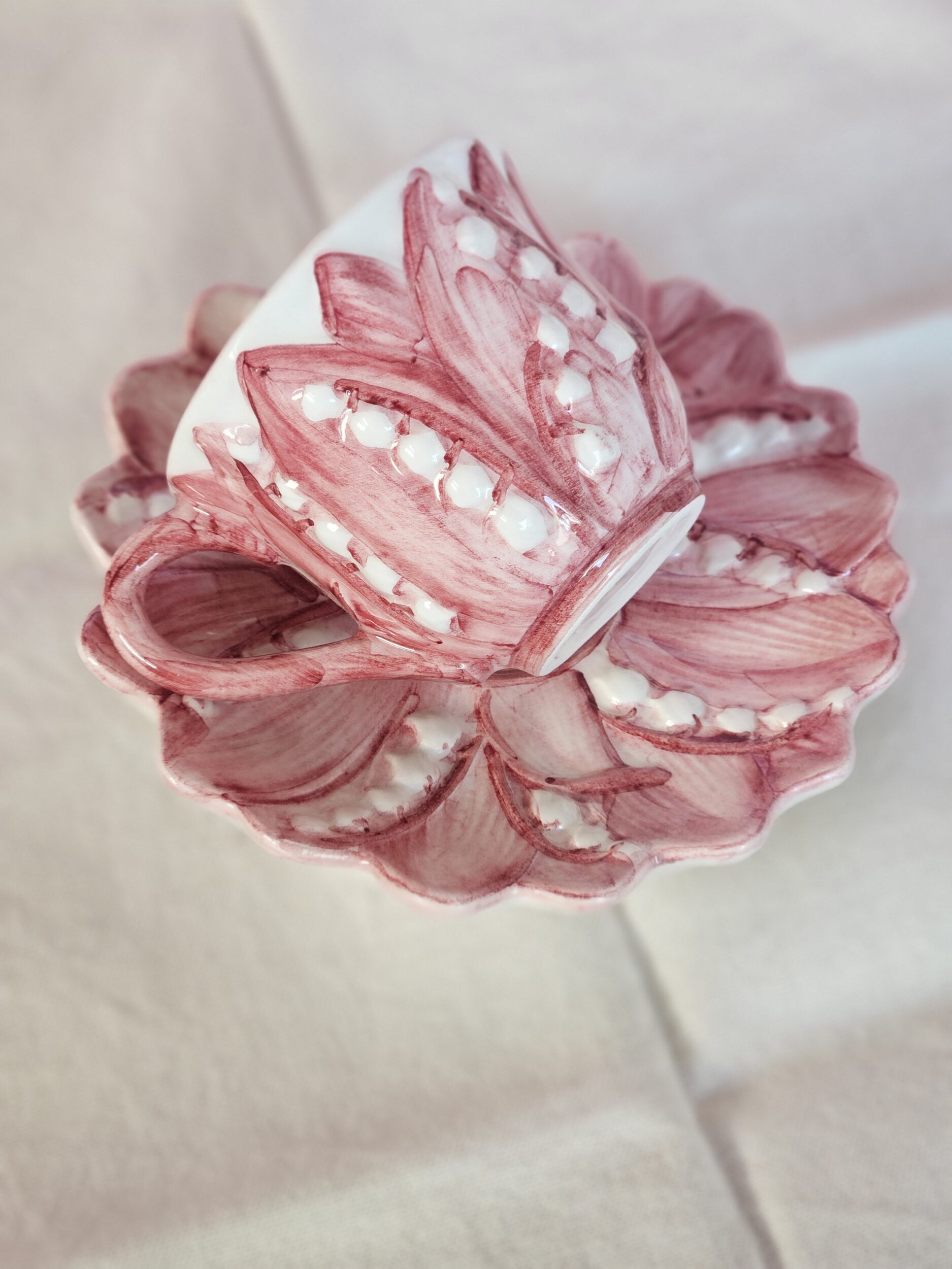 les-ottomans-lily-of-the-valley-espressotasse-mit-untertasse-rosa-keramik image 3