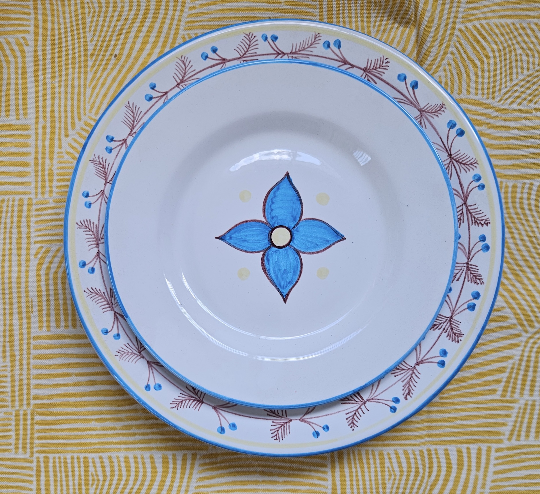 les-ottomans-teller-set-stella-floreale-keramik-2-teilig image 2