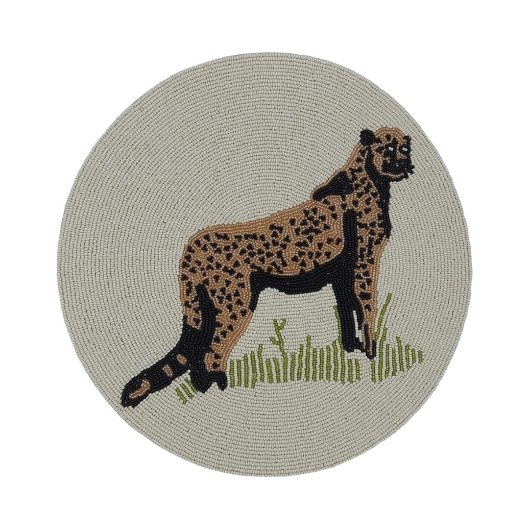 les-ottomans-the-jungle-set-2-tischsets-perlen-leopard image 1