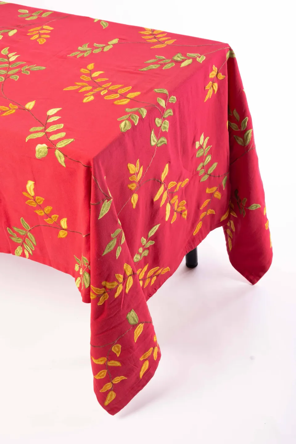 les-ottomans-tischdecke-baumwolle-bestickt-floral-ebt05 image 1