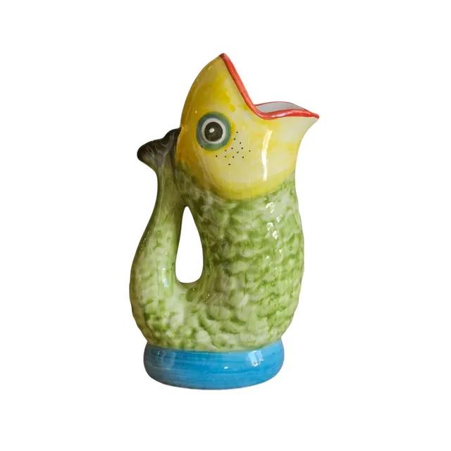les-ottomans-vase-fisch-keramik-handbemalt-wasserkaraffe image 1