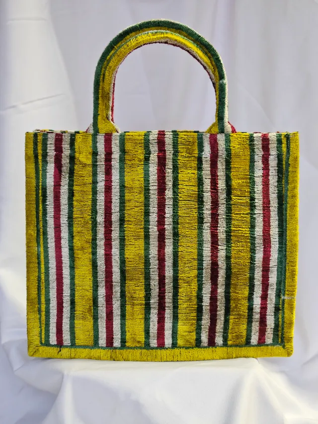 les-ottomans-tote-grande-45-shopper-aus-seiden-samt-ikat image 1