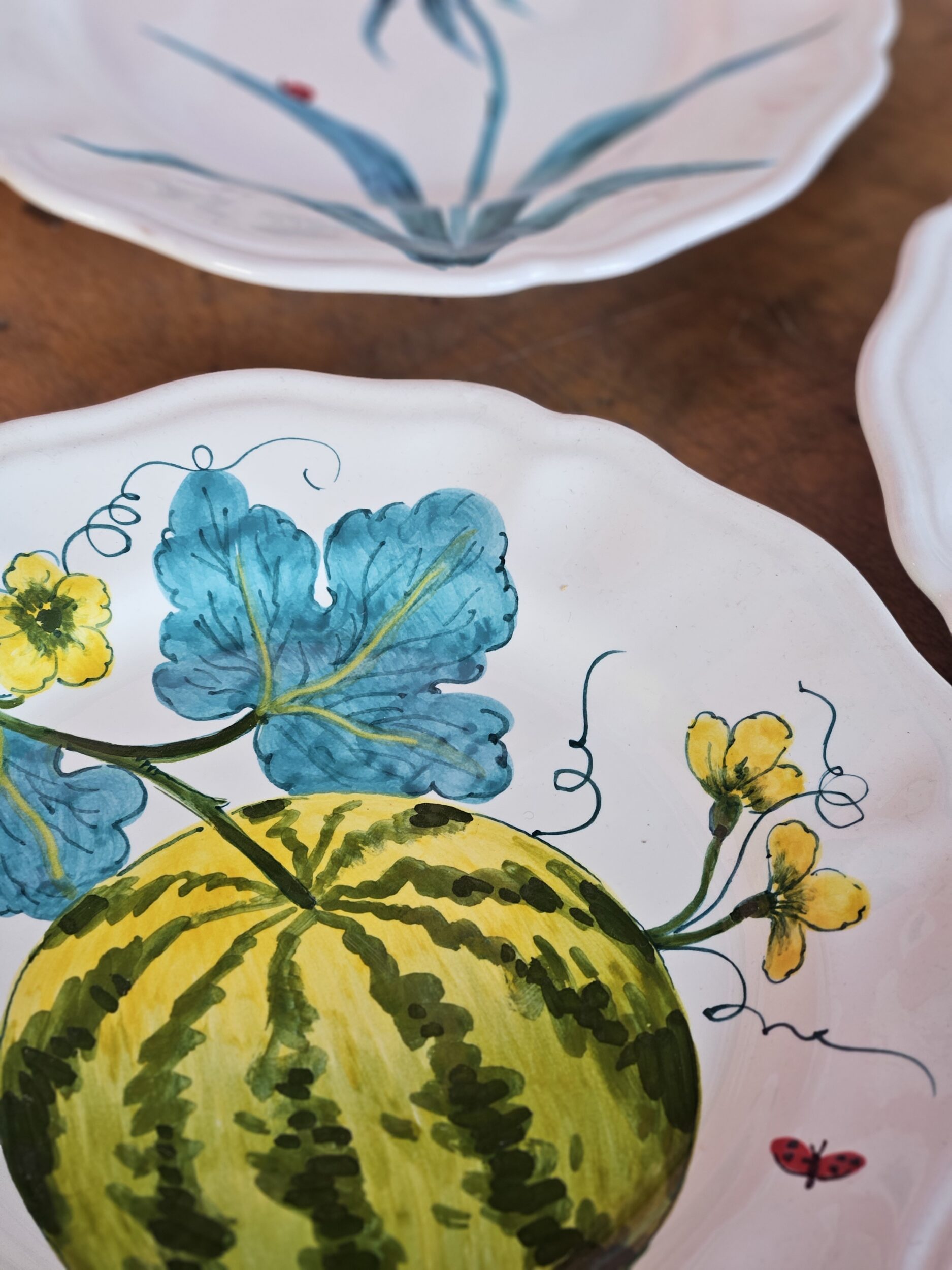 les-ottomans-platzteller-keramik-handbemalt-set-3-teilig image 2