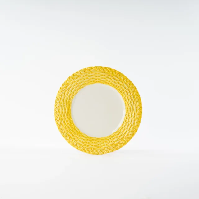 les-ottomans-wicker-dessertteller-aus-handbemalter-keramik image 1