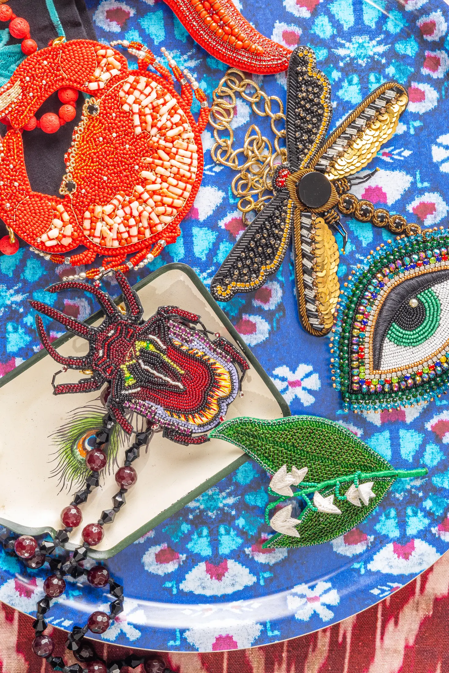 les-ottomans-dragonfly-handgestickte-brosche-mit-abnehmbarer-kette image 3