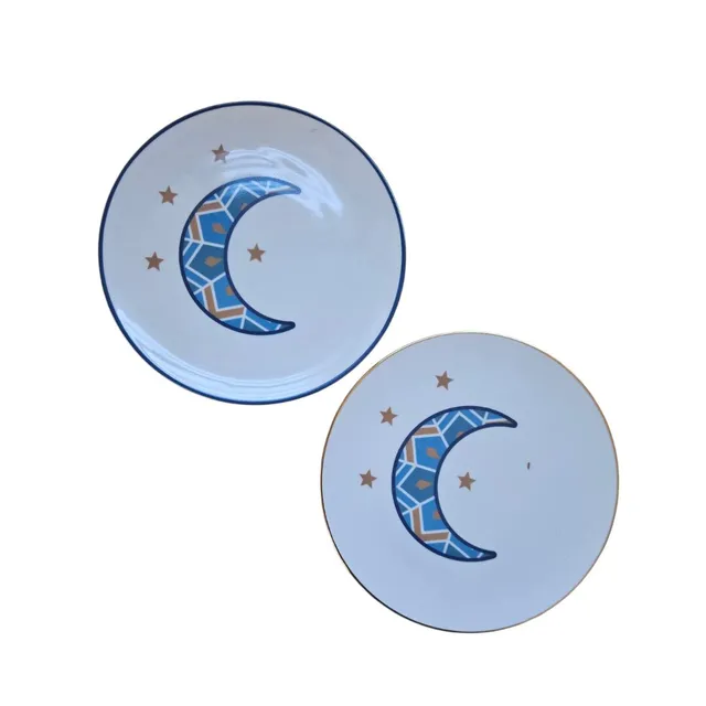 les-ottomans-moon-dessertteller-aus-porzellan-2er-set image 1