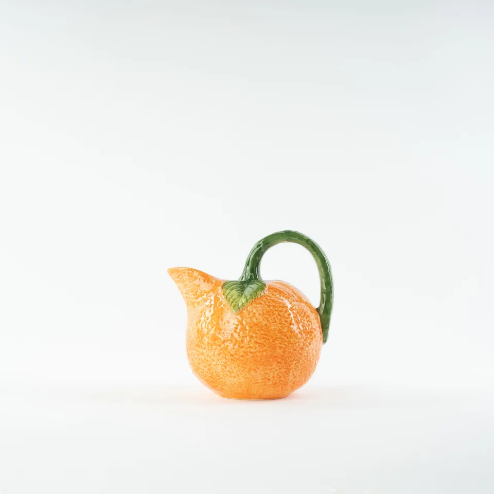les-ottomans-karaffe-aus-handbemalter-keramik-orange-frh04 image 1
