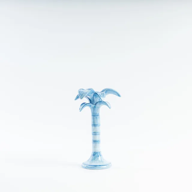 les-ottomans-palma-blu-marb05-keramik-kerzenhalter-mittel-handbemalt image 1