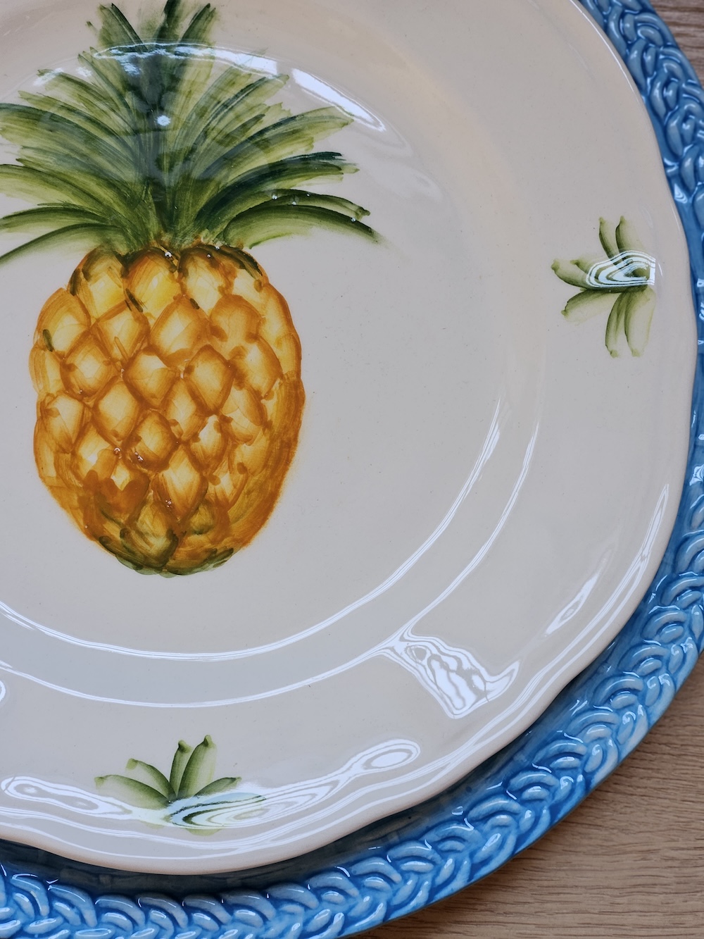 les-ottomans-ananas-teller-flach-keramik-handbemalt image 2