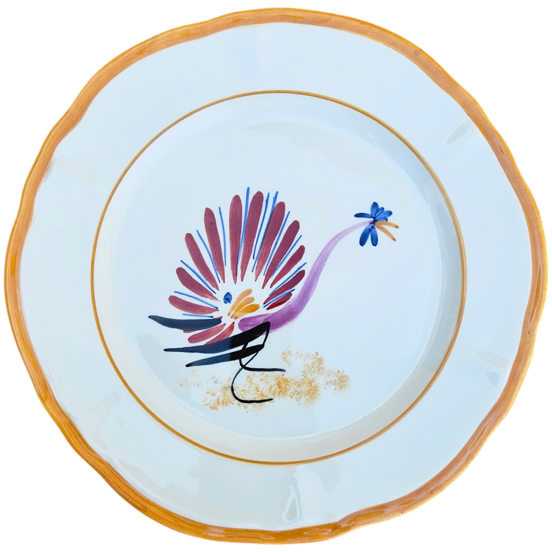les-ottomans-the-barn-essteller-keramik-handbemalt-orange image 1