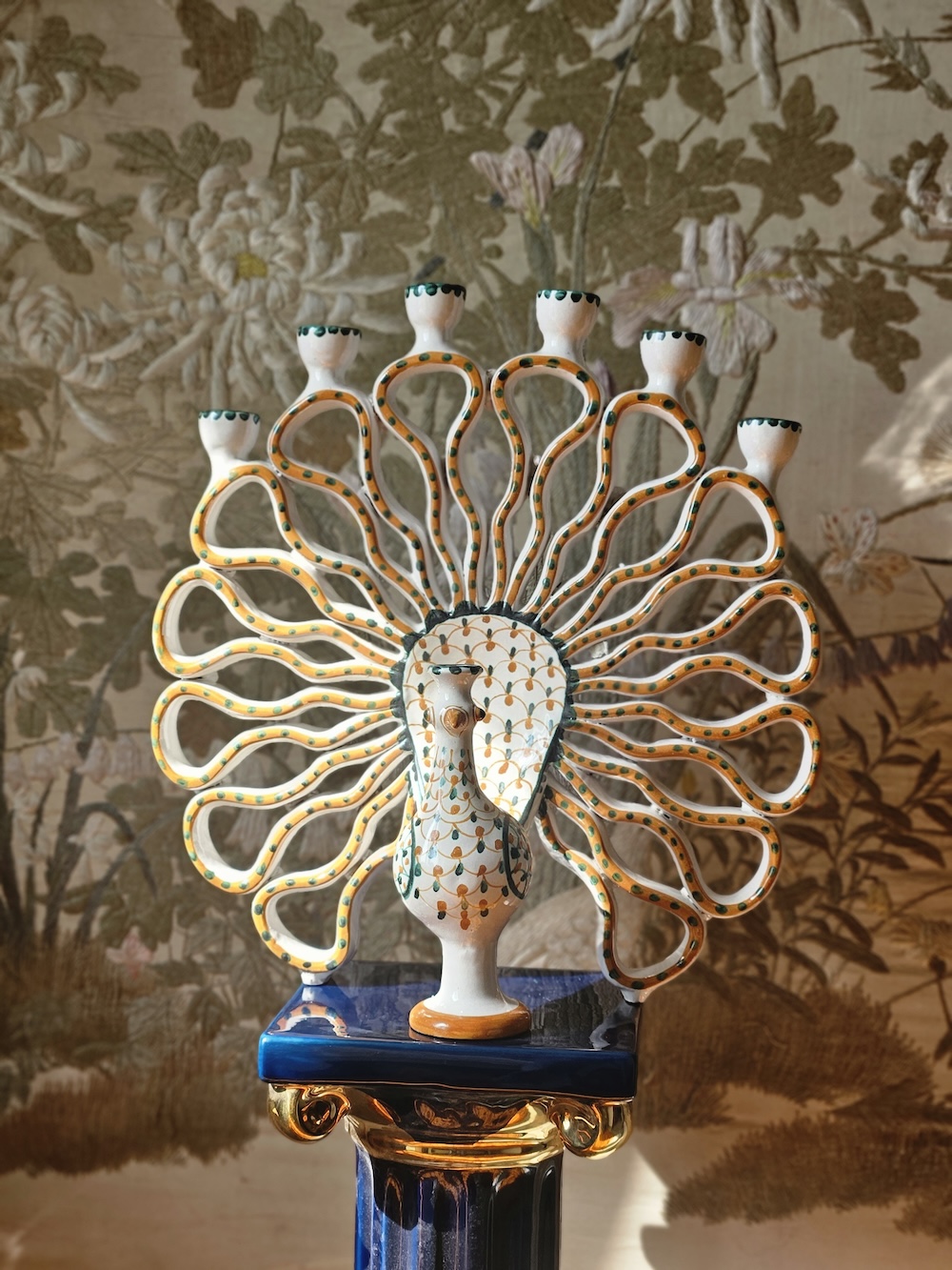 les-ottomans-an-italian-heritage-keramik-kerzenhalter-sizilien-handmade image 2