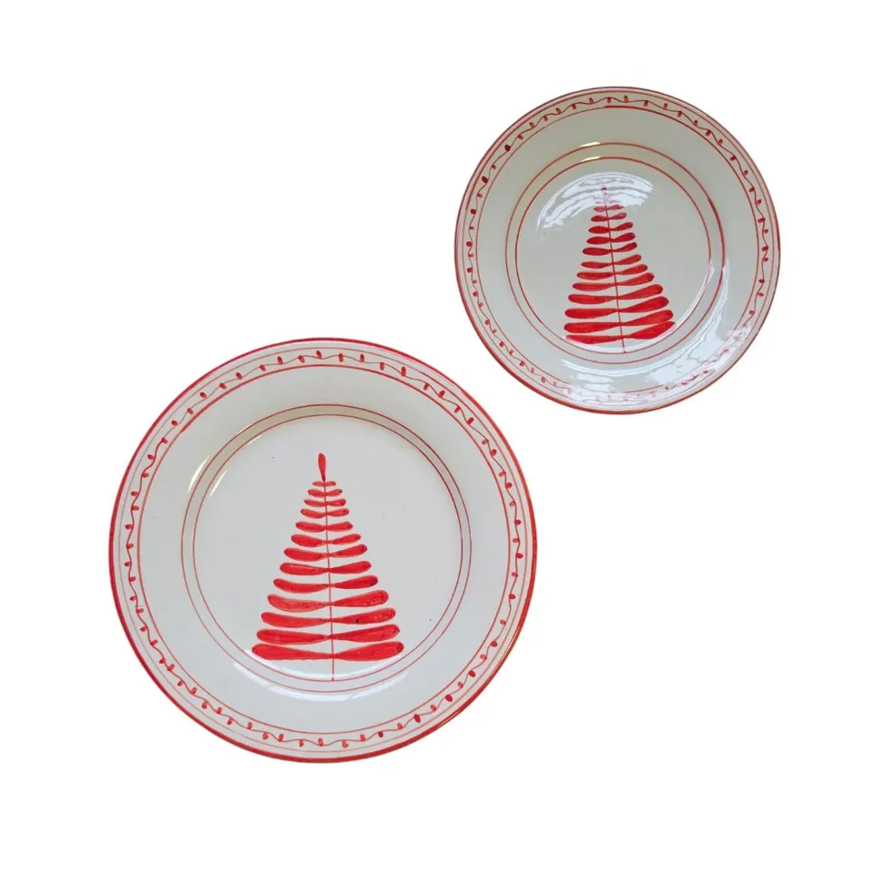 les-ottomans-albero-di-natale-teller-aus-keramik-handbemalt image 1