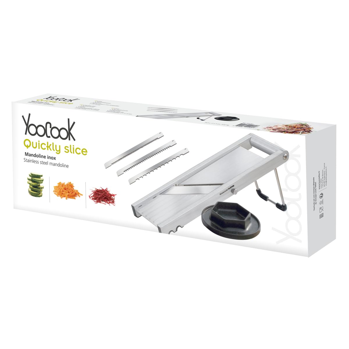 yooocook-n4292-mandoline-mit-4-edelstahlklingen image 2