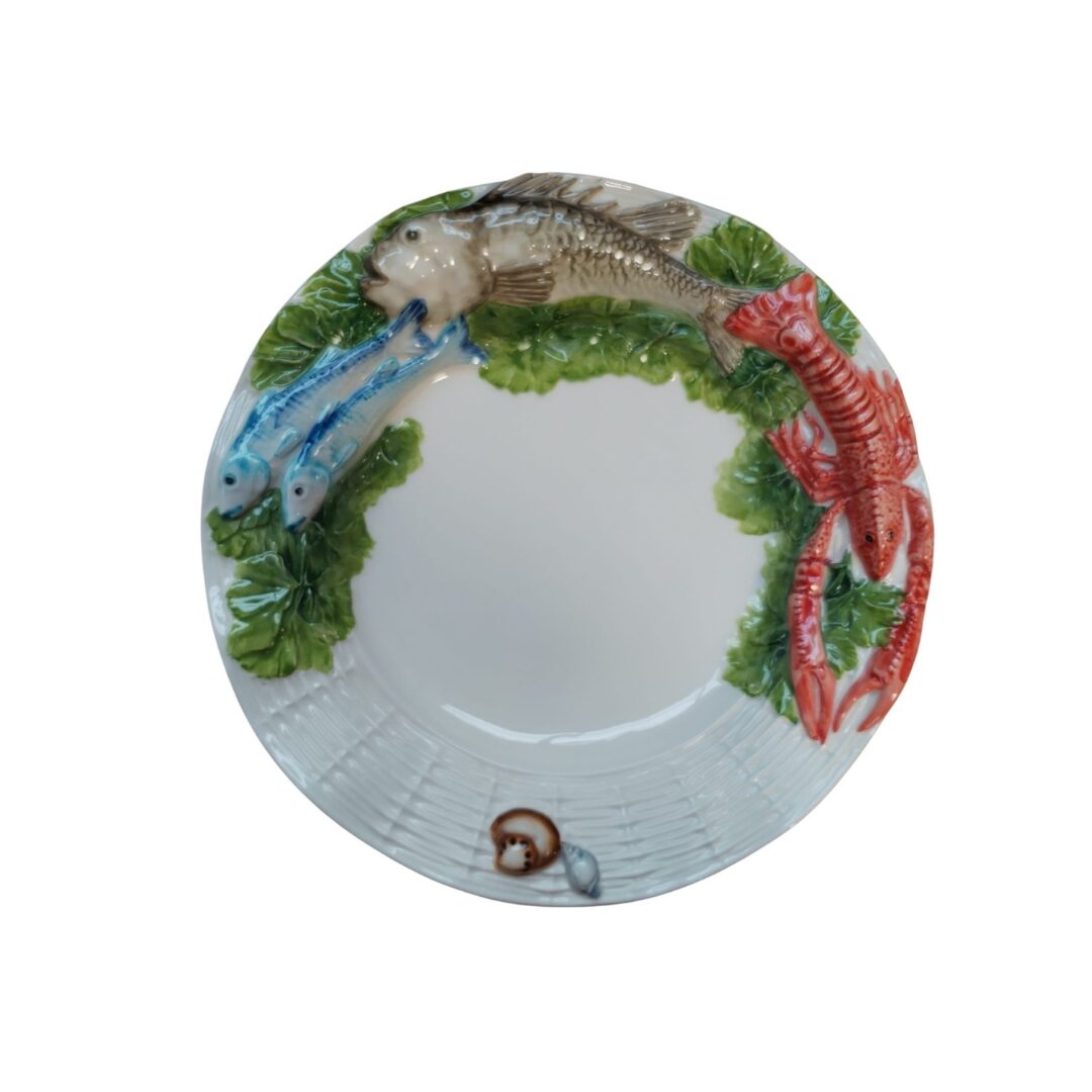 les-ottomans-pesce-teller-keramik-handbemalt-fisch image 1
