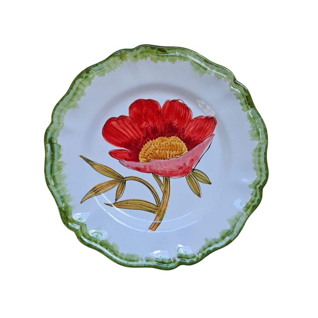 les-ottomans-fiore-rosso-essteller-aus-handbemalter-keramik image 1