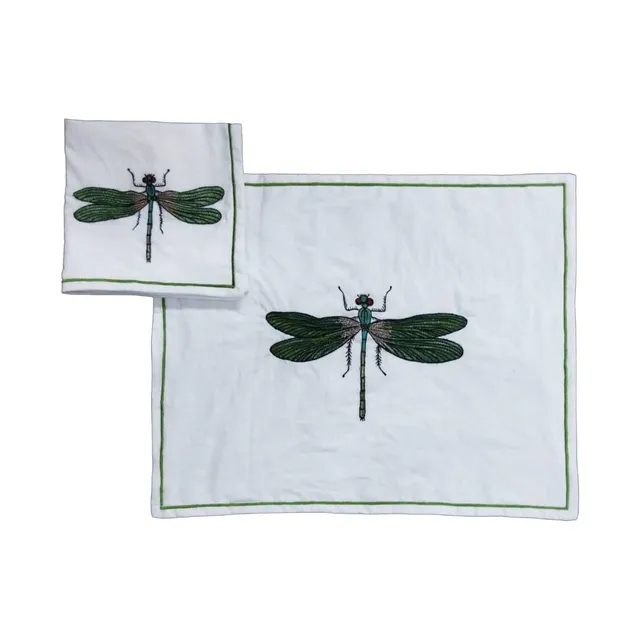 les-ottomans-libellula-platzset-serviette-baumwolle-bestickt image 1