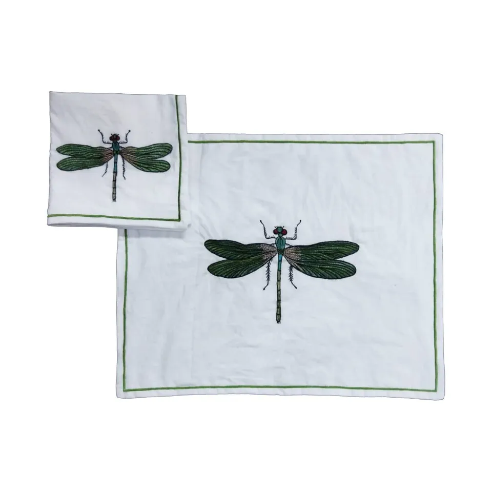 les-ottomans-libellula-platzset-serviette-baumwolle-bestickt image 1