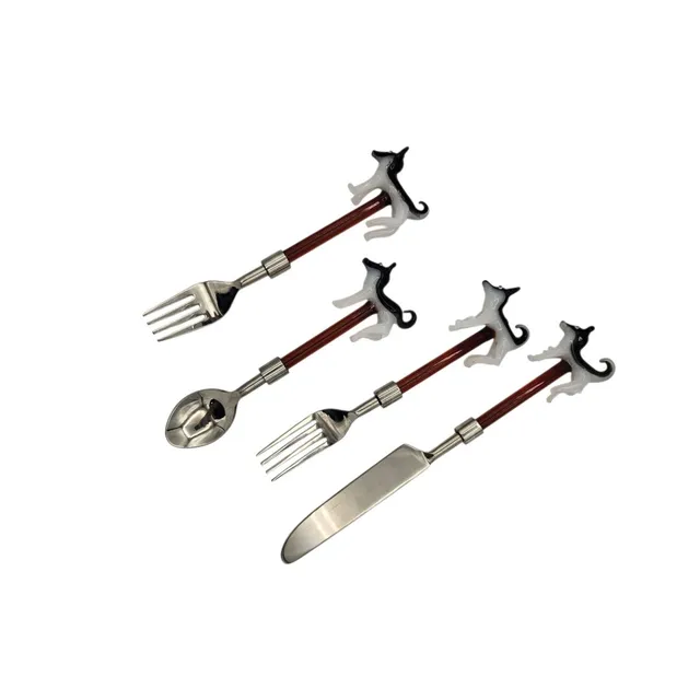 les-ottomans-besteck-set-mit-tierfiguren-aus-glas-wolf image 1