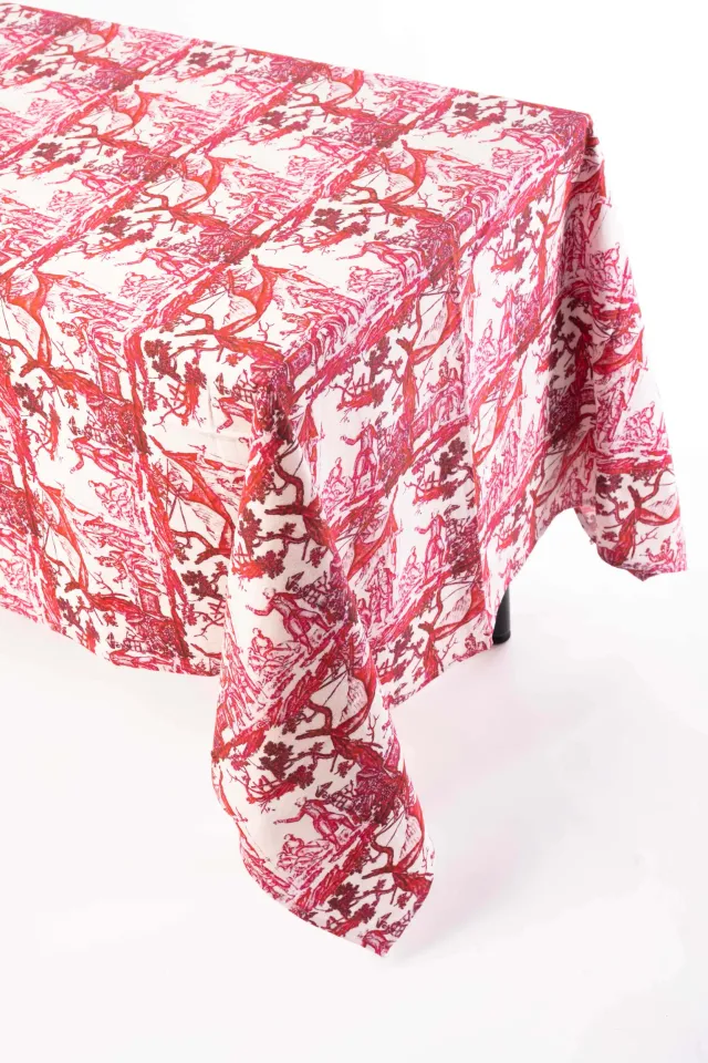 les-ottomans-tischdecke-ipt21-bedruckte-baumwoll-tischdecke-ikat image 1