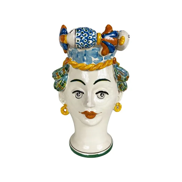 les-ottomans-sicily-sculpture-scu25-vase-gesicht-handbemalt image 1