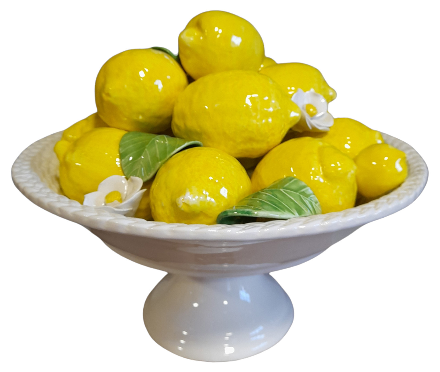 les-ottomans-lemon-collection-centerpiece-handbemalte-keramik image 1