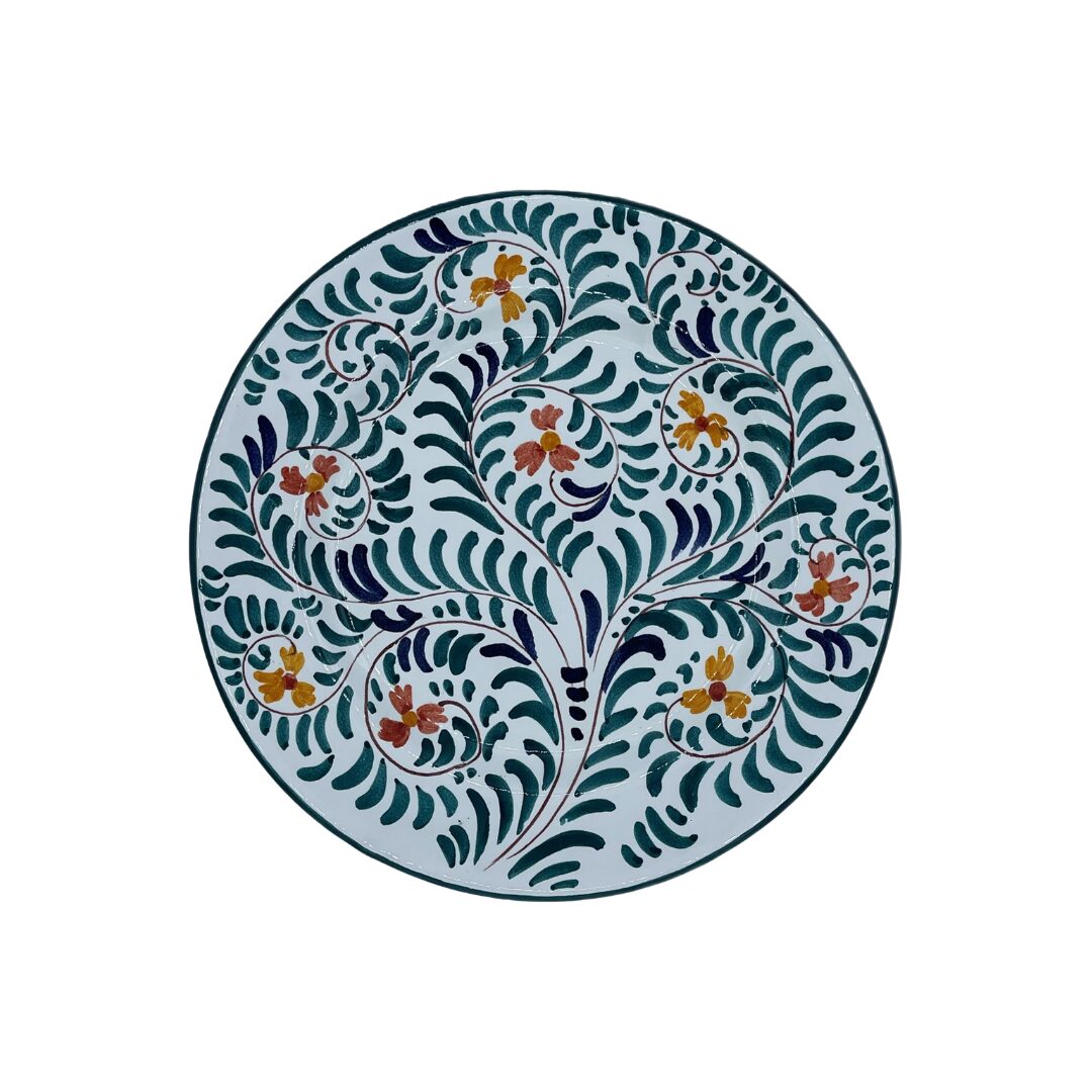 les-ottomans-desserteller-keramik-floral-handbemalt image 1