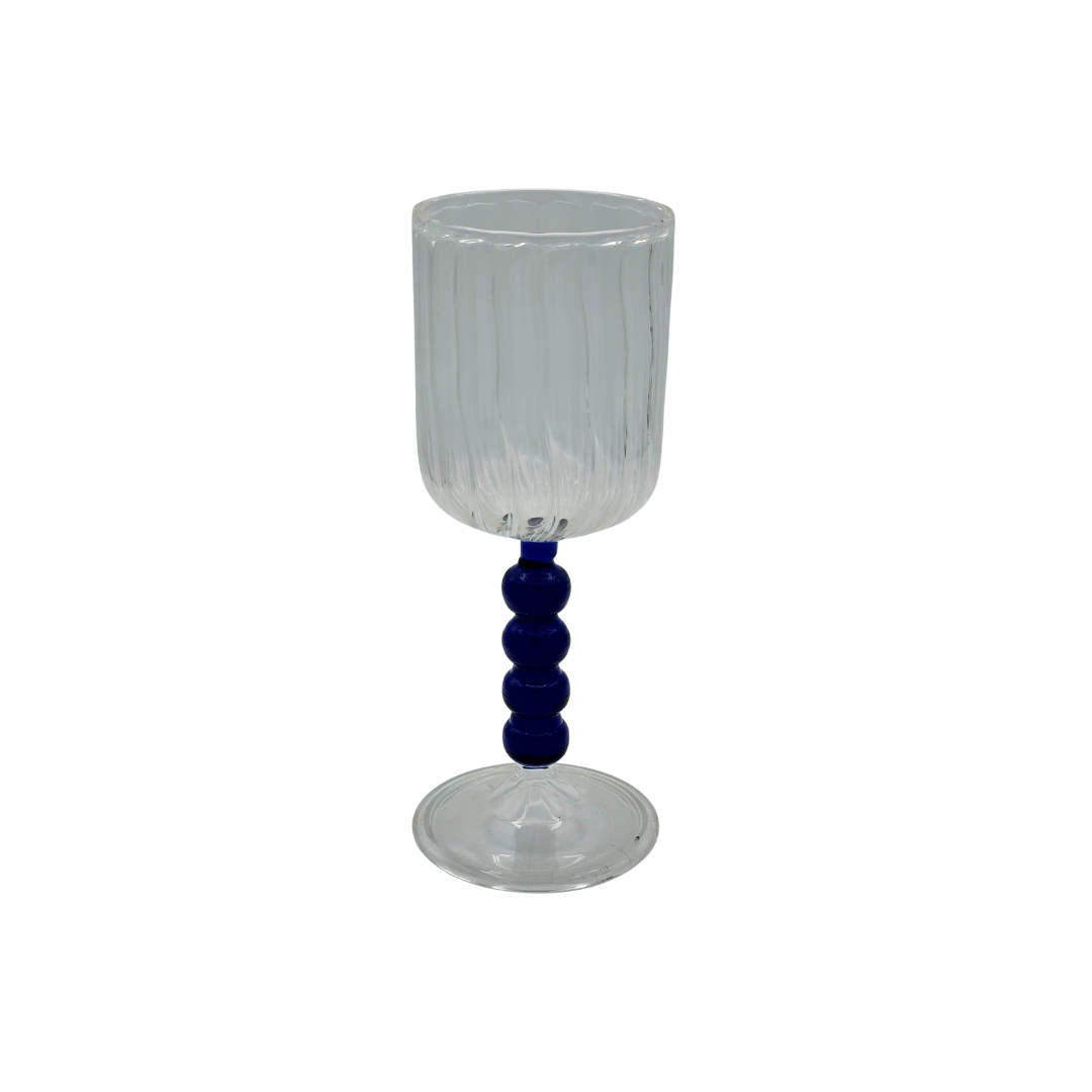 les-ottomans-calice-da-vino-weinglas-mit-perlen-hoch-blau image 1