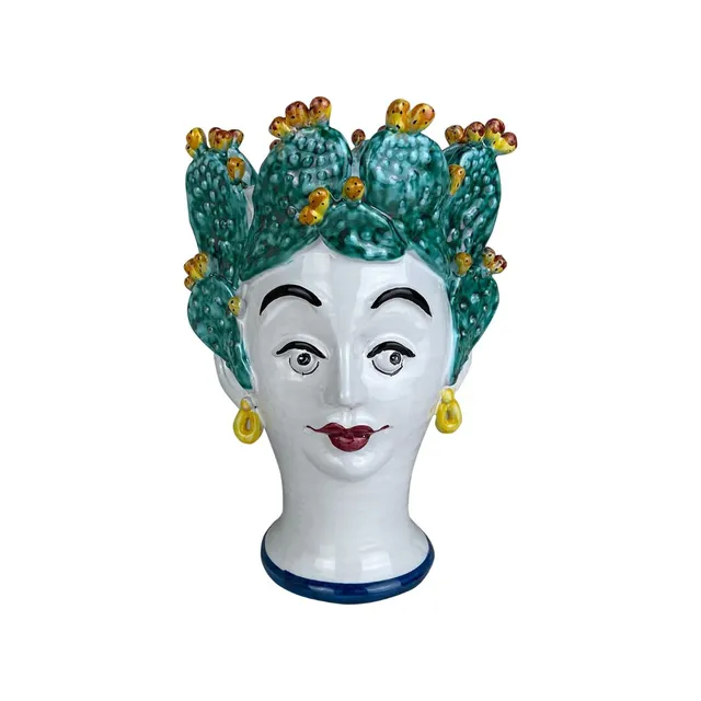 les-ottomans-sicily-sculpture-vase-scu12-aus-handbemalter-keramik image 1