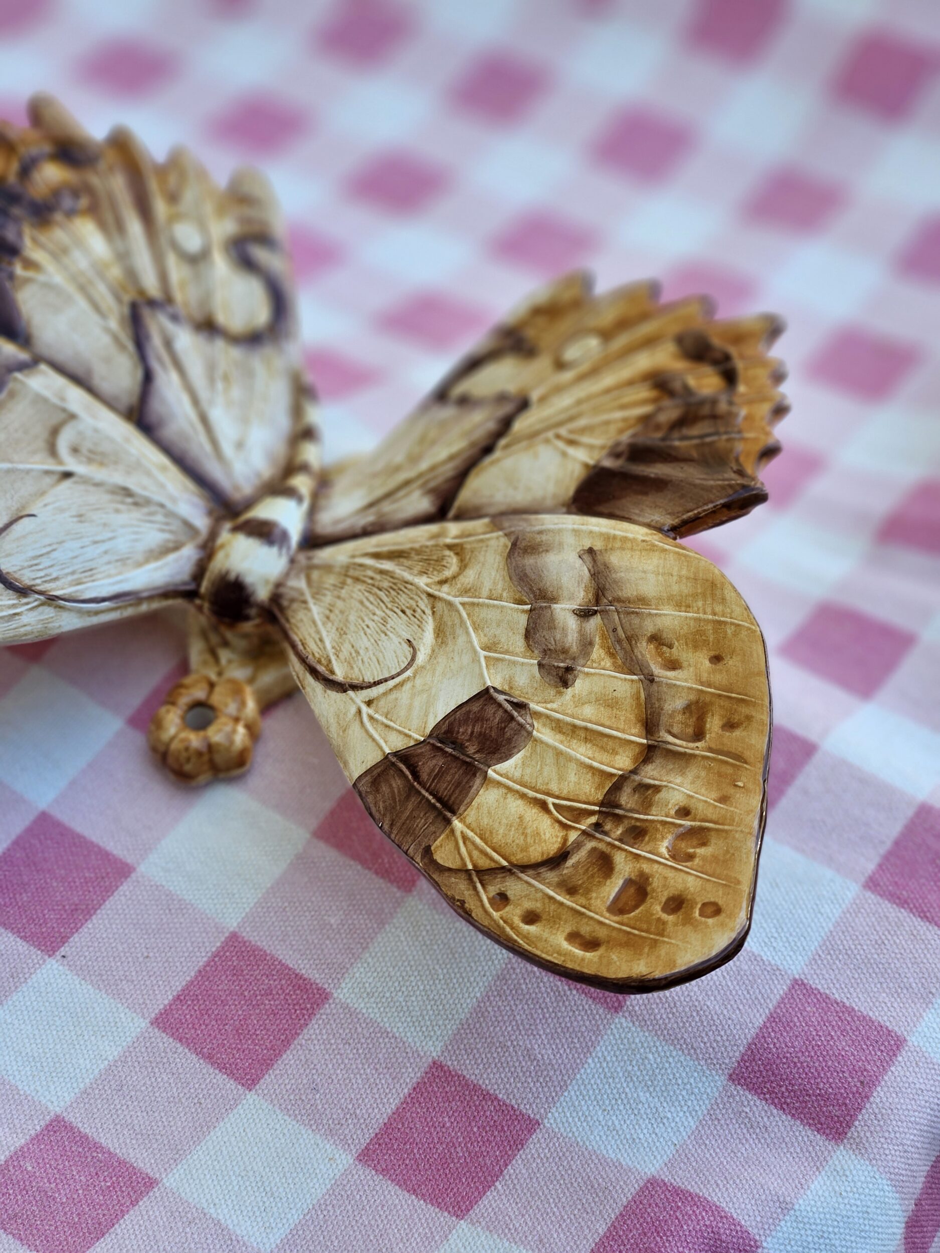 les-ottomans-farfalla-deko-schmetterling-aus-keramik-gro-handbemalt image 2