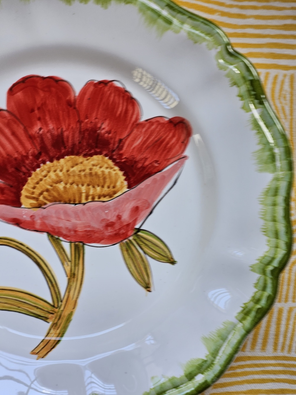 les-ottomans-fiore-rosso-essteller-aus-handbemalter-keramik image 2