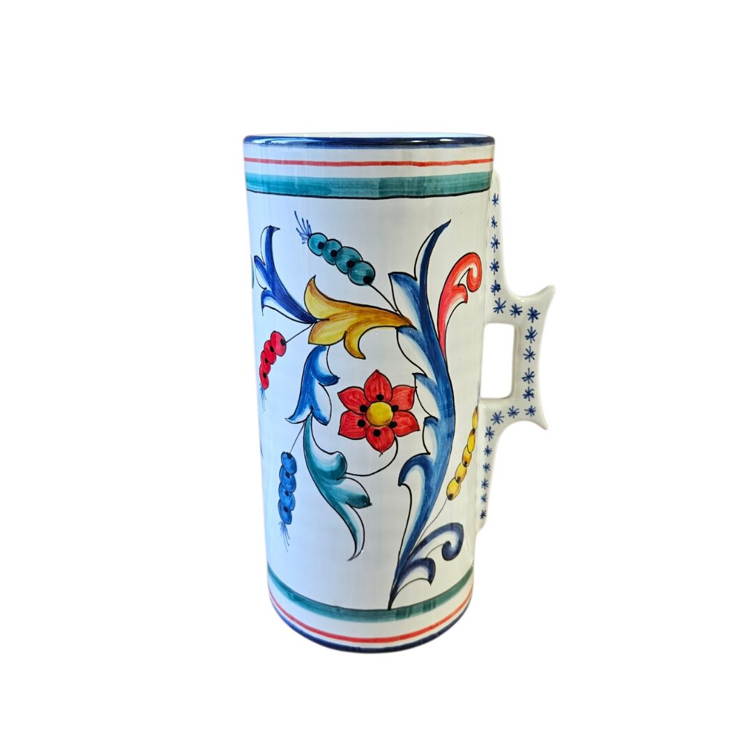 les-ottomans-iznik-kanne-vase-aus-keramik-handbemalt image 1