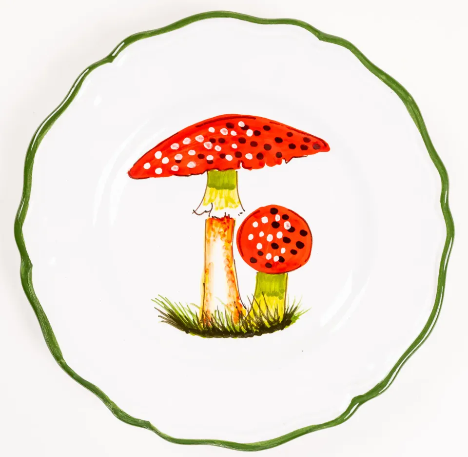 les-ottomans-mu01-essteller-keramik-handbemalt-funghi-pilz image 1
