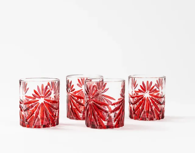 les-ottomans-trinkglas-tumbler-rot-handbemaltes-kristallglas image 1