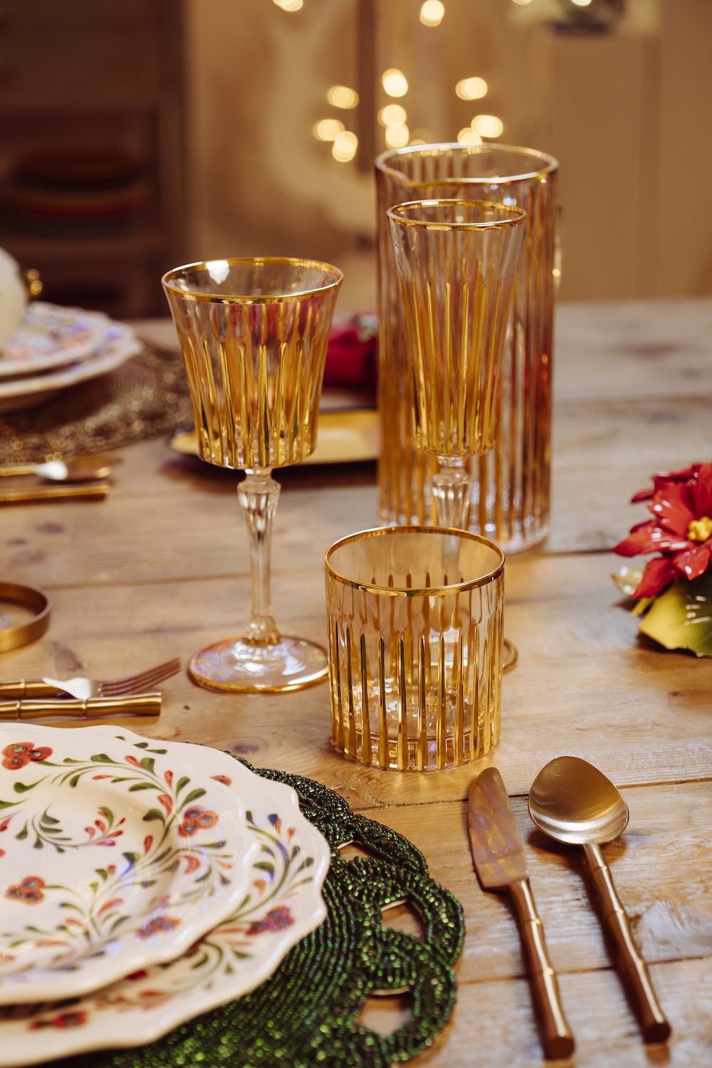 les-ottomans-cg07-weinglas-set-4-teilig-kristall-handbemalt-gold image 2