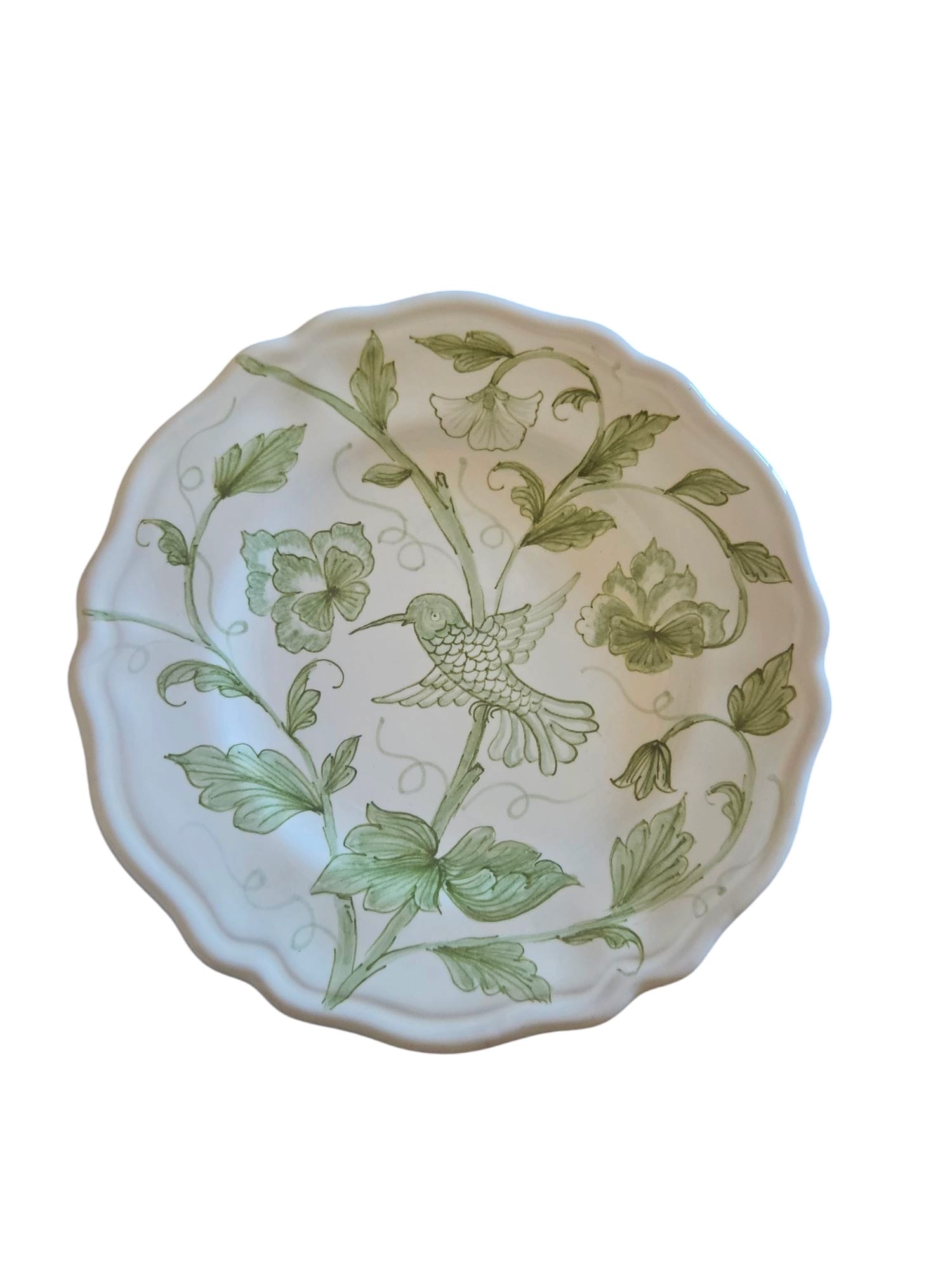 les-ottomans-hummingbird-dessertteller-21-cm-keramik-handbemalt image 1