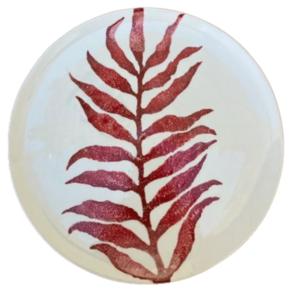 les-ottomans-teller-leaves-le02-keramik-blatt-dekor image 1