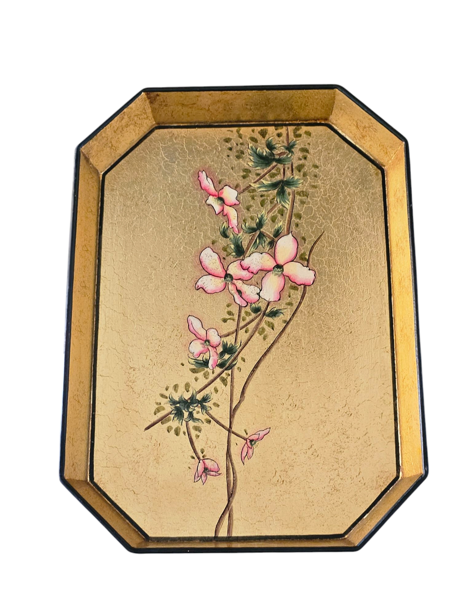 les-ottomans-fiore-di-ciliegio-tablett-aus-eisen-handbemalt-mit-blattgold image 1