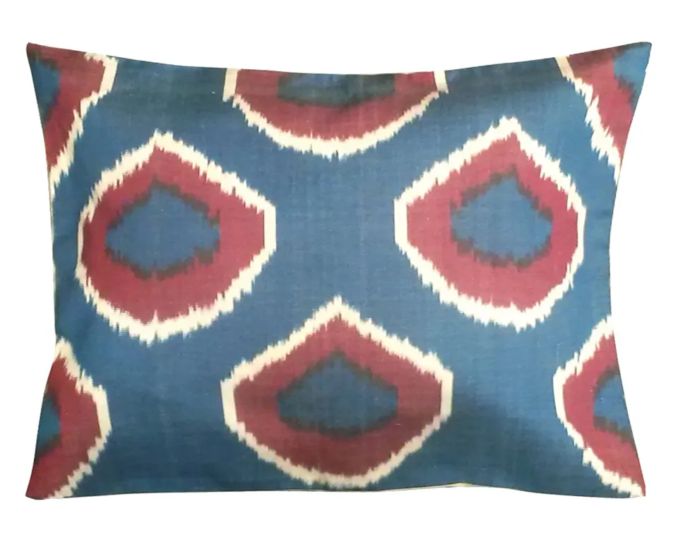 les-ottomans-seiden-kissenbezug-ikat-s76 image 1