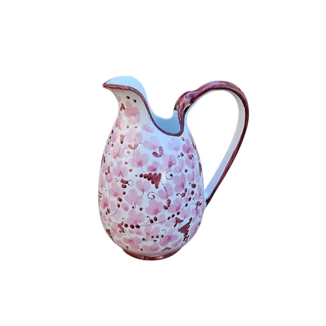 les-ottomans-kanne-aus-keramik-uccelli-e-fiori-handbemalt image 1