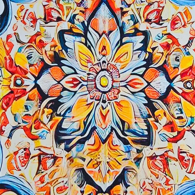 les-ottomans-tovaglia-tischdecke-aus-baumwolle-digital-bedruckt-ikat-floral-schm image 1