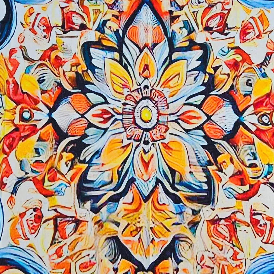 les-ottomans-tovaglia-tischdecke-aus-baumwolle-digital-bedruckt-ikat-floral-schm image 1
