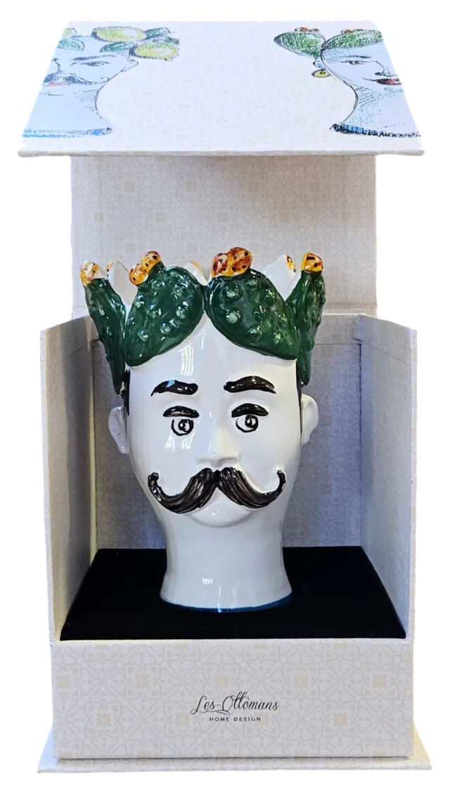 les-ottomans-sizilianische-duftkerze-im-handbemalten-keramikgef image 1