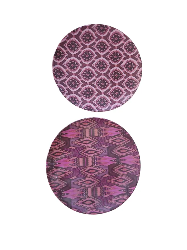 les-ottomans-ikat-dessertteller-violett-aus-porzellan-2er-set image 1