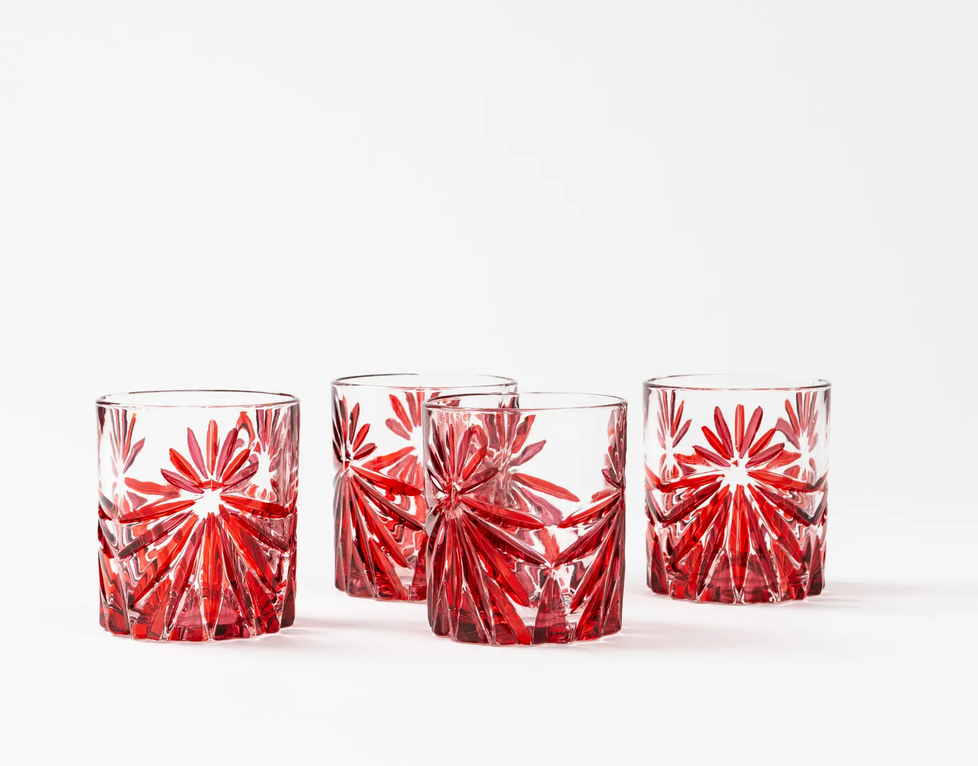les-ottomans-trinkglas-tumbler-rot-handbemaltes-kristallglas image 1