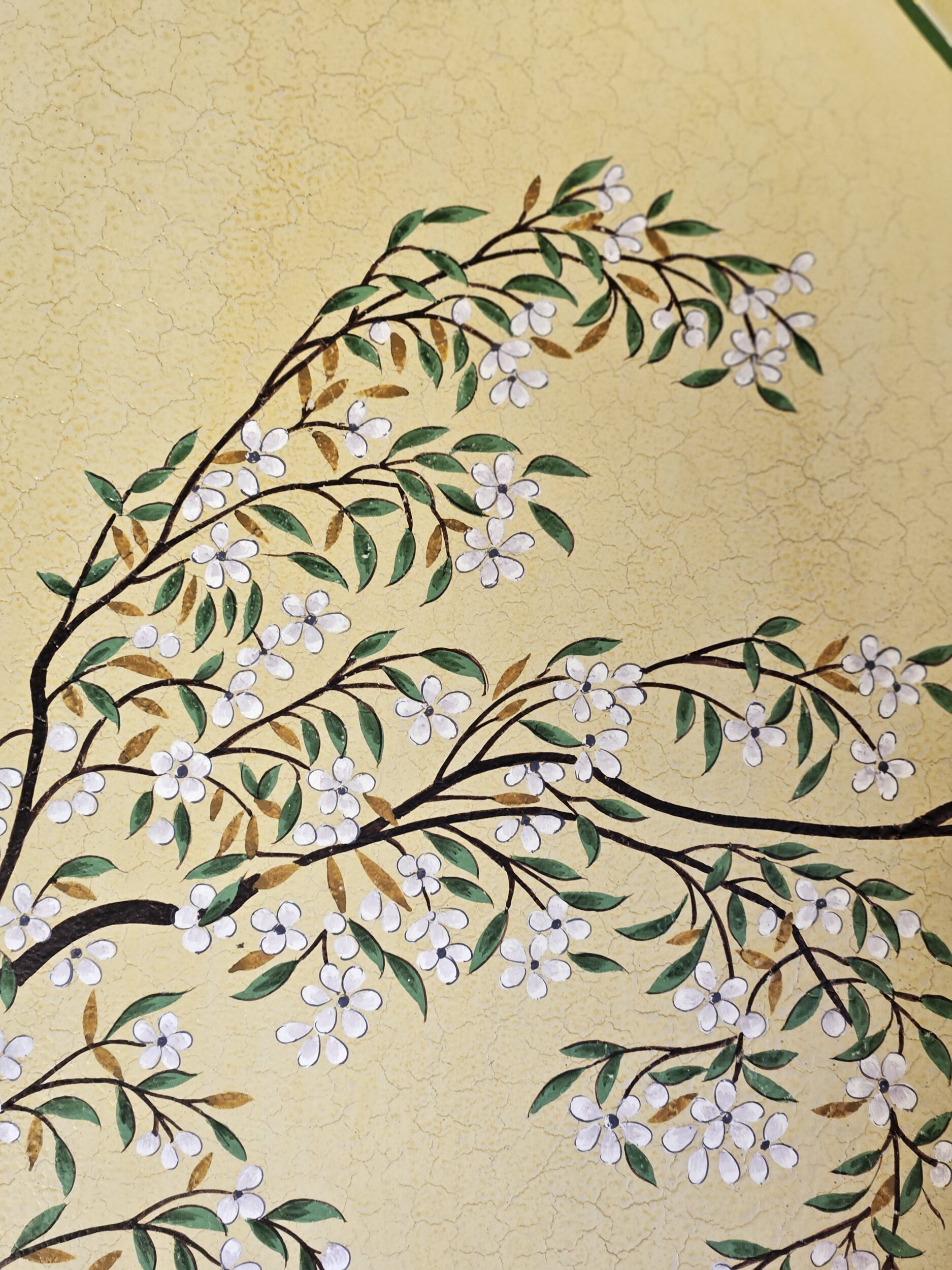 les-ottomans-tablett-eisen-handbemalt-floral image 2